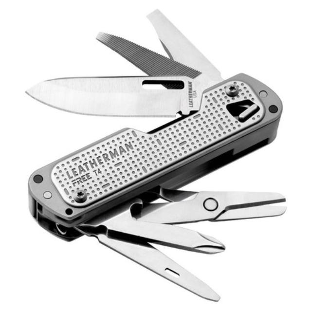Navaja Multipropósito LEATHERMAN FREE T4 (832686) acero inox. 12 funciones con clip, en caja