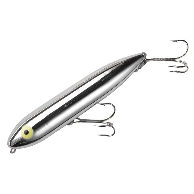 Señuelo Paseante HEDDON Super Spook Jr. X9236 Color Nicke Superficie Nado en zig zag, sonajero interno