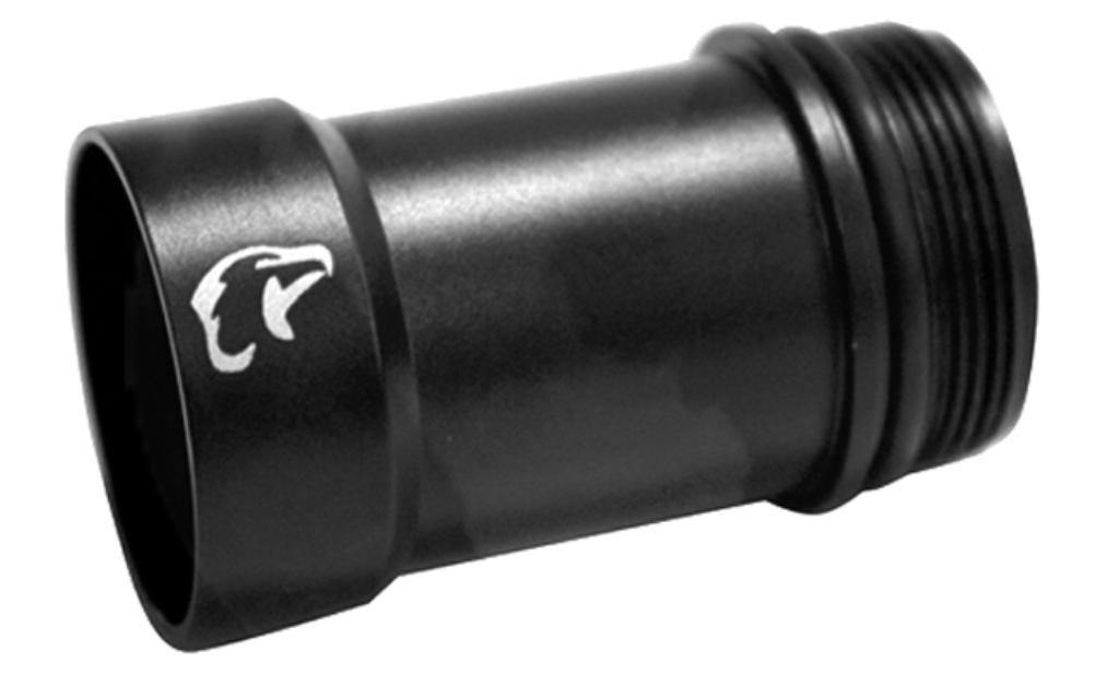 Extensión para linterna EagleTac G25C2 3 cell aluminio negro 1 CR123A Extensión a 3 baterías para G25C2