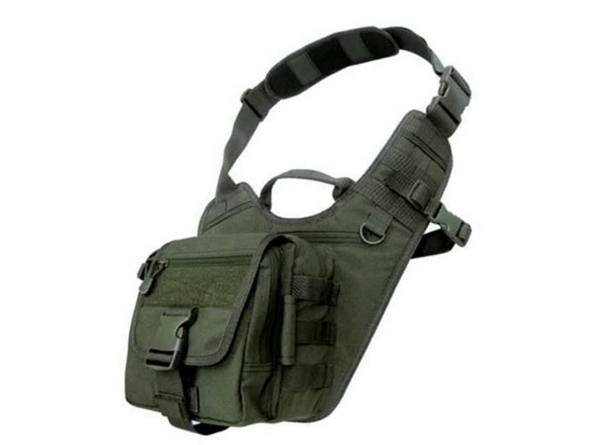 Maletin Cruzado Condor 156-001 nylon verde (tipo mochila)