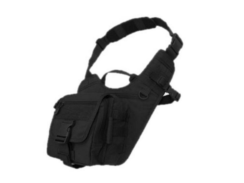 Maletin Cruzado Condor 156-002 nylon negro (tipo mochila)