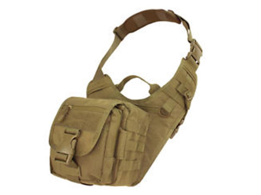 Maletin Cruzado Condor 156-498 de nylon coyote (tipo mochila)