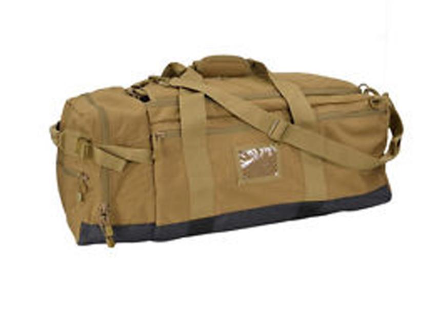 Bolsón tipo mochila Condor Colossus Duffle Bag (161-498) lona marrón coyote 26"x10"x12" asas de mano y espalda