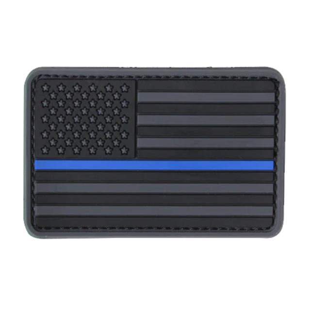 Parche de bandera americana Condor PVC Patch (181004-006) Línea Azul (006) (x 01 und.) para coser.