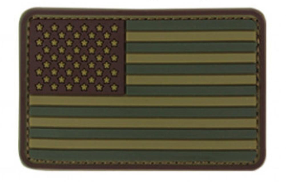 Parche de Bandera USA Condor PVC Patch (181004-008) PVC Multicam (x 01 und.) para coser.