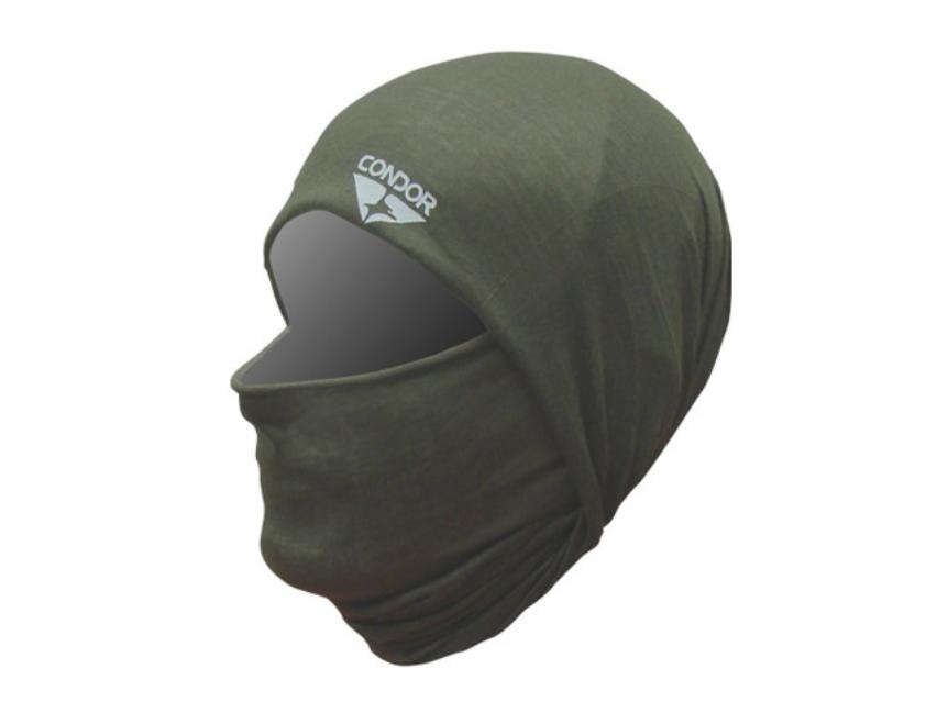 Pañuelo elastico Condor Multi Wrap (212-001) poliester verde 9.5"x9.5" configuraciones multiples