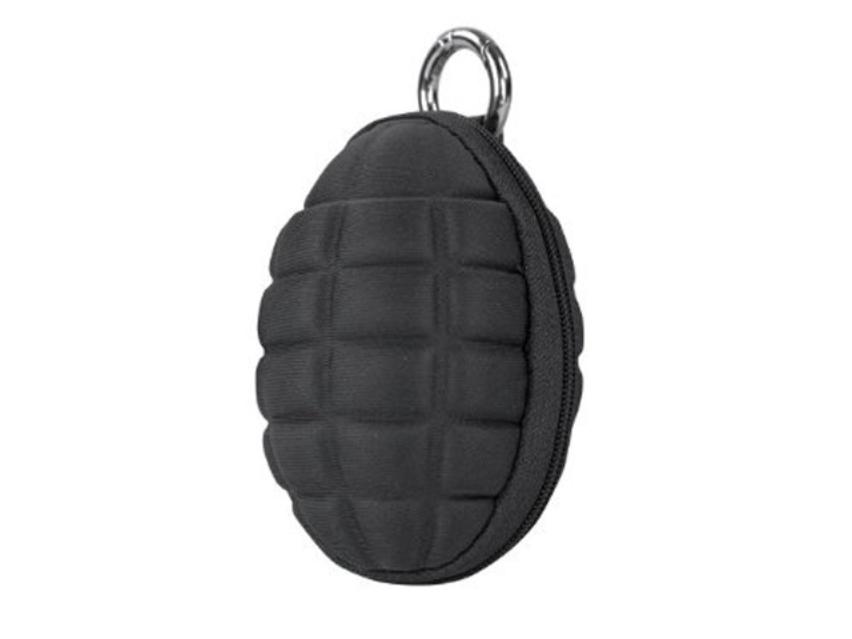 Porta llaves y accesorios Condor Grenade Key (221043-002) Color Negro Tipo Piña con argolla y cierre.