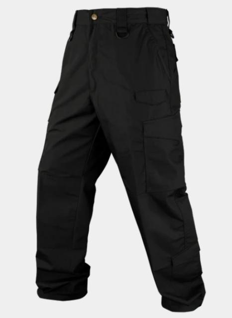 Pantalón Táctico Condor Sentinel (608-002-32-30) Color Negro Talla # 32-30. poliestel y algodon; bolsillos varios