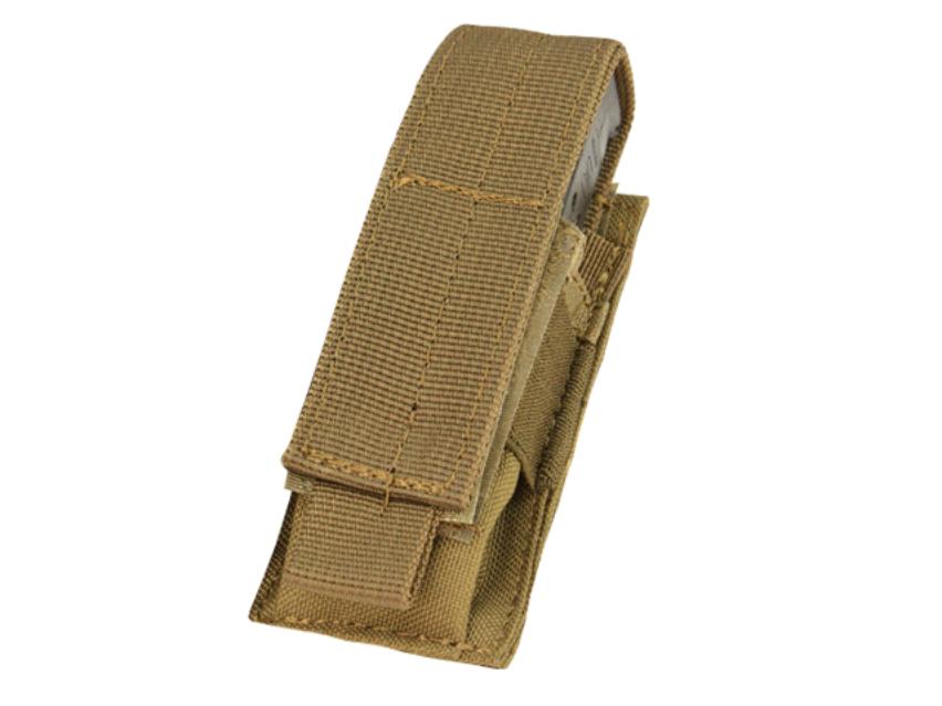 Porta cargador simple pistola Condor Mag pouch (MA32-003) marrón coyote un cargador MOLLE