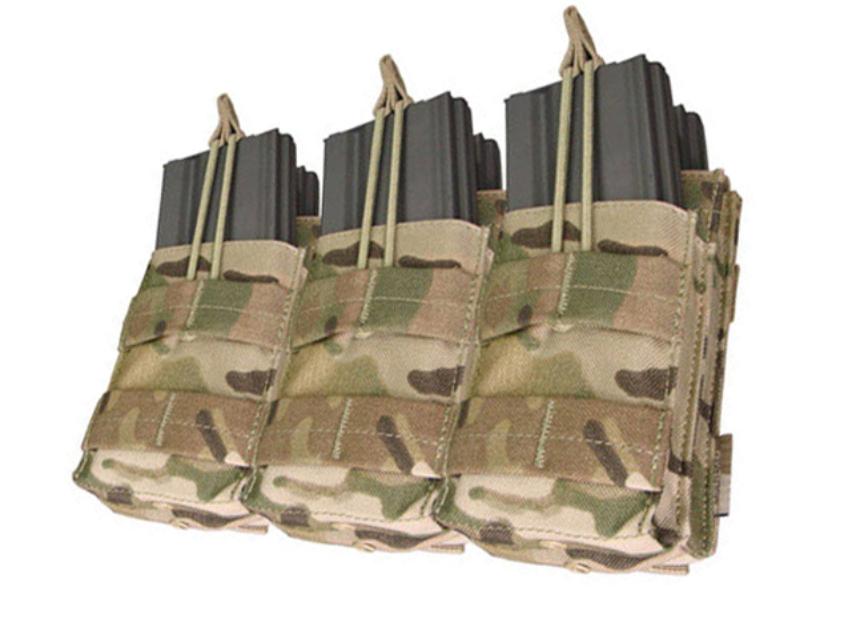 Porta cargador triple Condor Stacker M4 Mag Pouch MA44-008 Multicam 3 cargadores tipo M4 sistema MOLLE