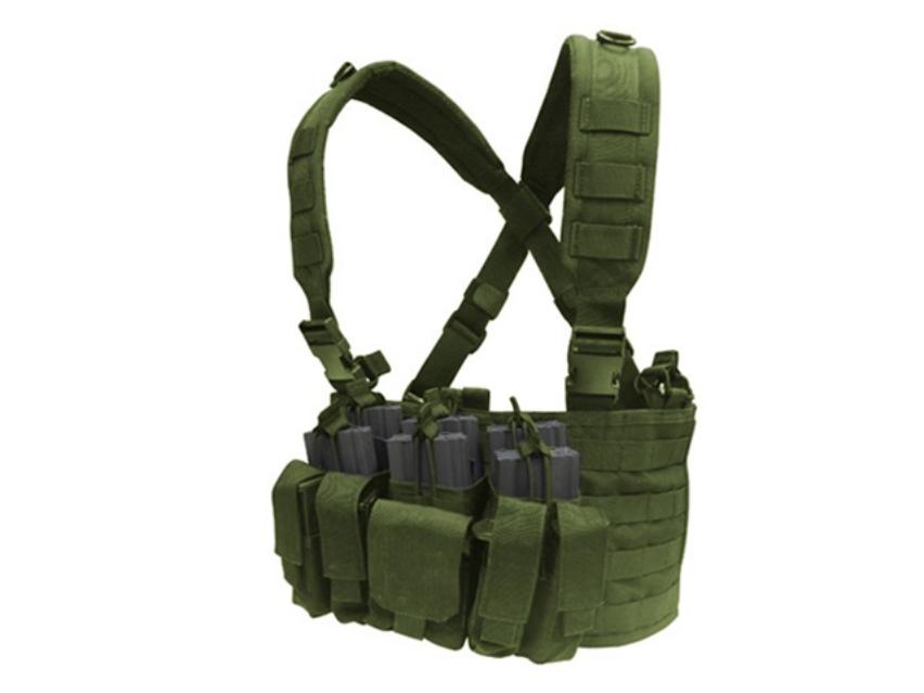 Plataforma de Pecho Condor Recon Chest Rig (MCR5-001) verde 8 compartimentos