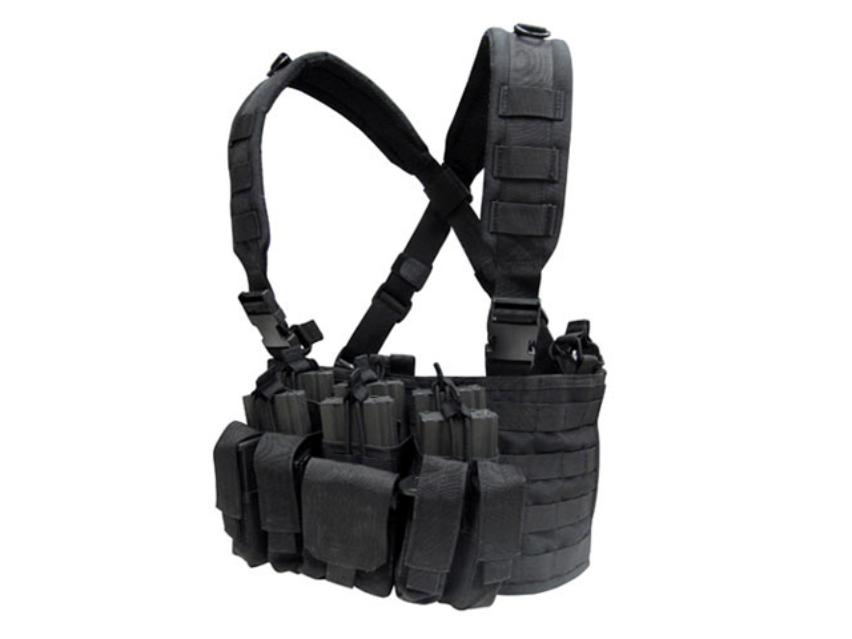 Plataforma de Pecho Condor Recon Chest Rig (MCR5-002) negro 8 compartimentos