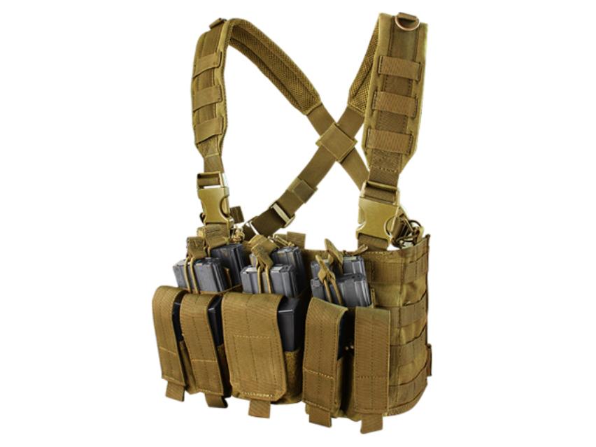 Plataforma de Pecho Condor Recon Chest Rig (MCR5-498) COYOTE 8 compartimentos