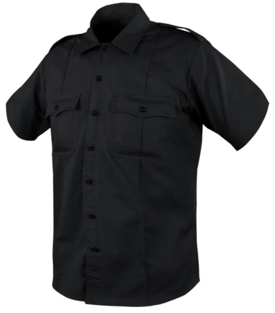 Camisa Táctica Condor Class B (101259-002-XL-R) Color Negro Talla X-Large Regular, Manga Corta, Alg.-Poly.