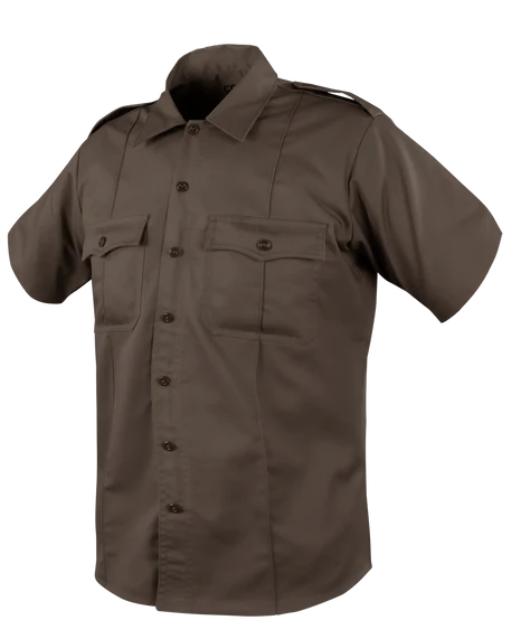 Camisa Táctica Condor Class B (101259-040-S-R) Color Marrón Talla Small Regular, Manga Corta, Alg.-Poly.
