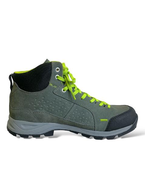 Botines para Caminata HANAGAL 13688 - Razer cuero-nylon gris Talla # 42 caña de 6", suela táctica.