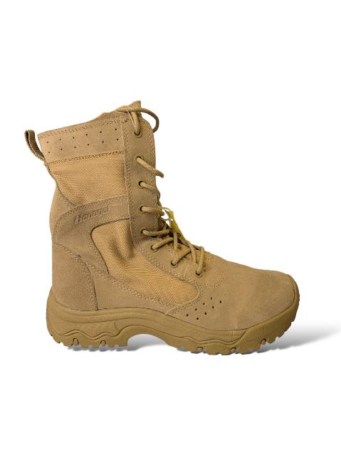 Botas Tácticas - Arena HANAGAL 33302 (Thor) cordura-cuero Tan Talla # 7 caña alta, suela táctica de jebe.