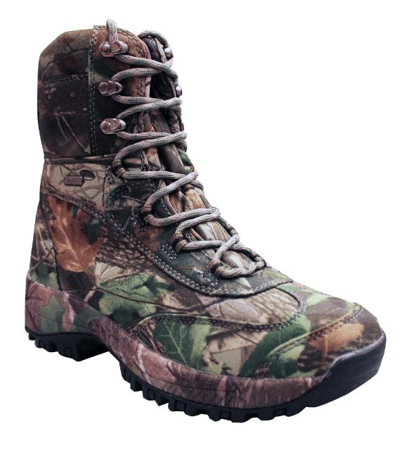 Botas para Caza HANAGAL 5002 - Invisible nylon camo Talla # 42 caña de 8", waterproof, suela táctica.